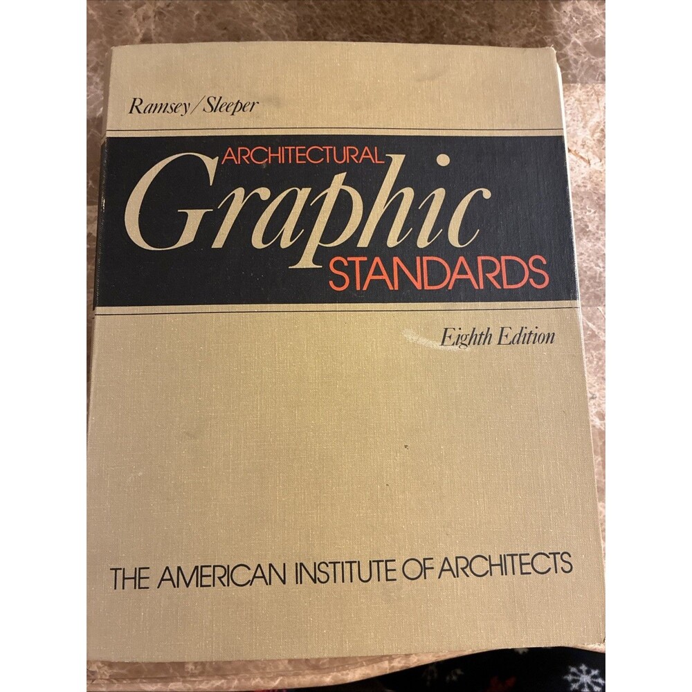 VTG Architectural Graphic Standards 8th Ed. by John Ray Hoke 1988 HC Wiley